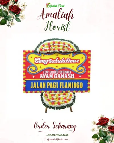 Bunga Papan Congratulation di Ngamprah